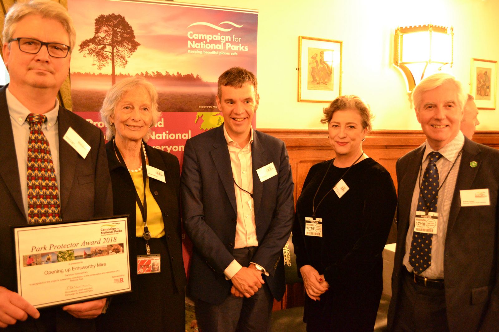 Julian and Caroline Quentin presents the Park Protector Award