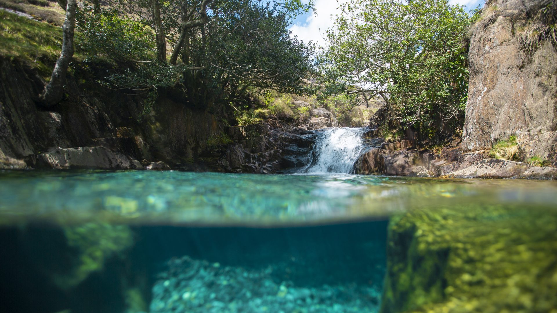 Waterfall in Eryri