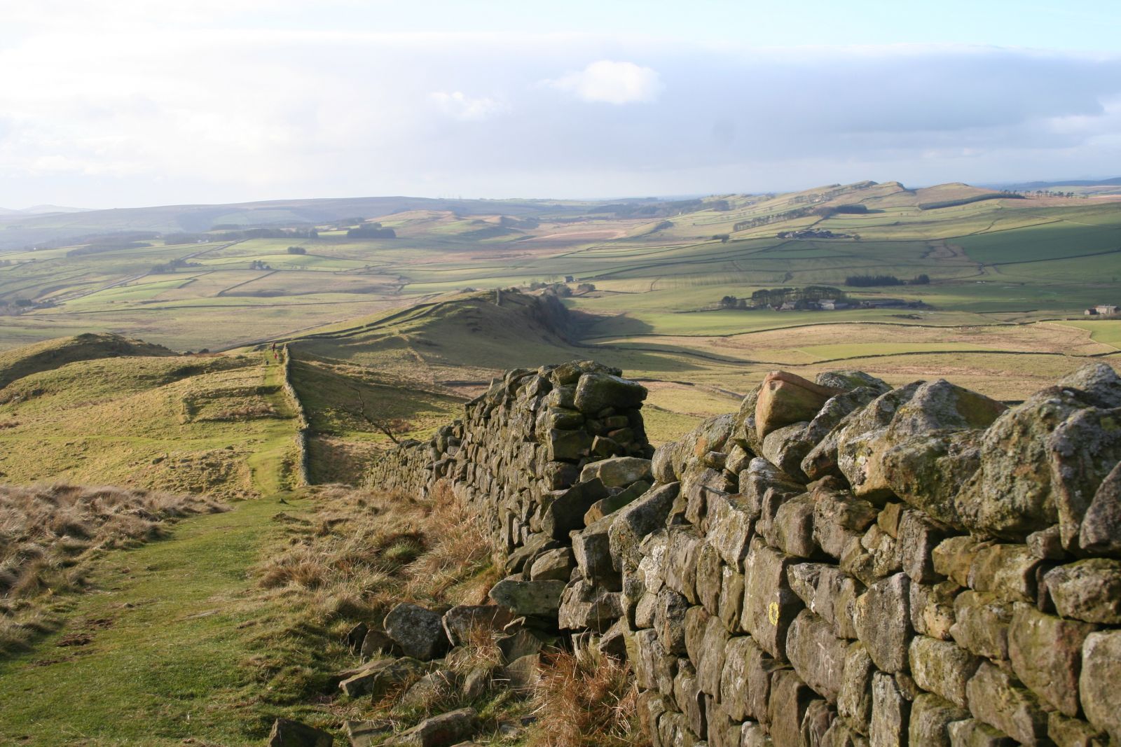 Hadrian's Wall in Northumberland National Park