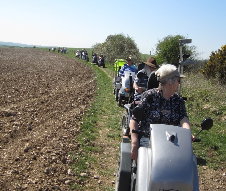 Disabled Ramblers in the South Downs