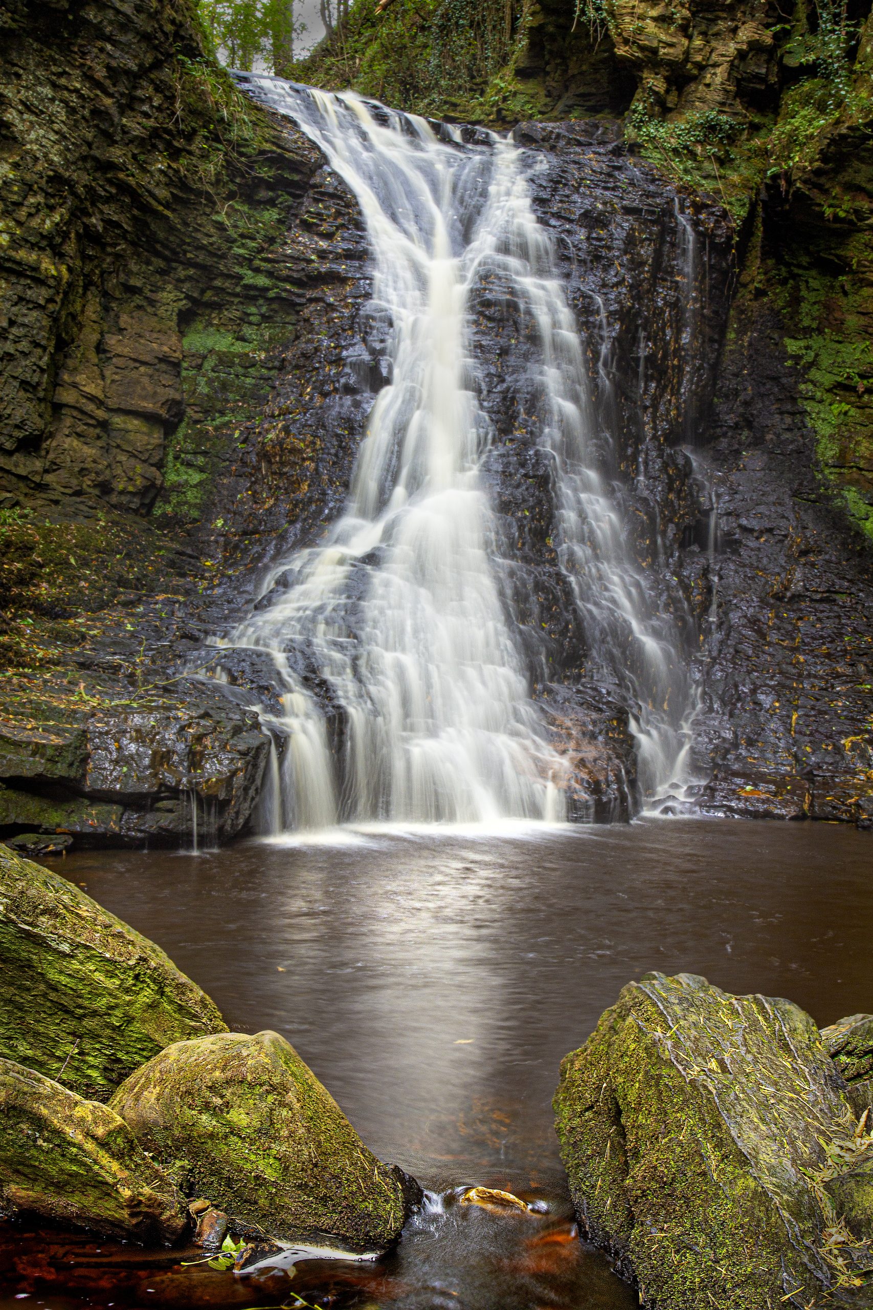 Hareshaw Linn in Northumberland