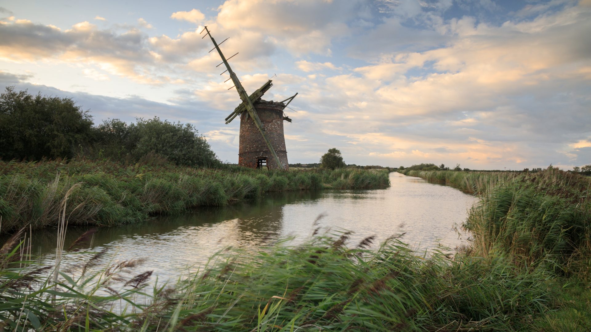 The ruins of the Brograve Windmill