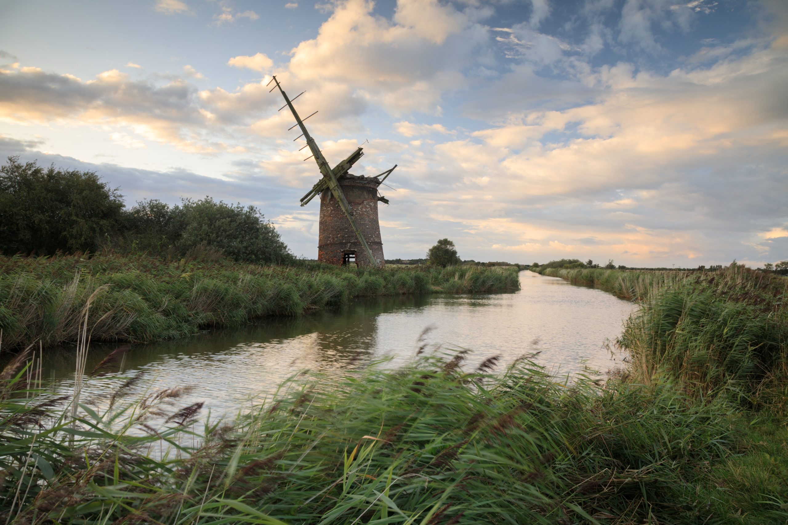 The ruins of the Brograve Windmill