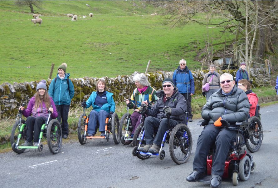 Mountain Trike users join in the celebrations