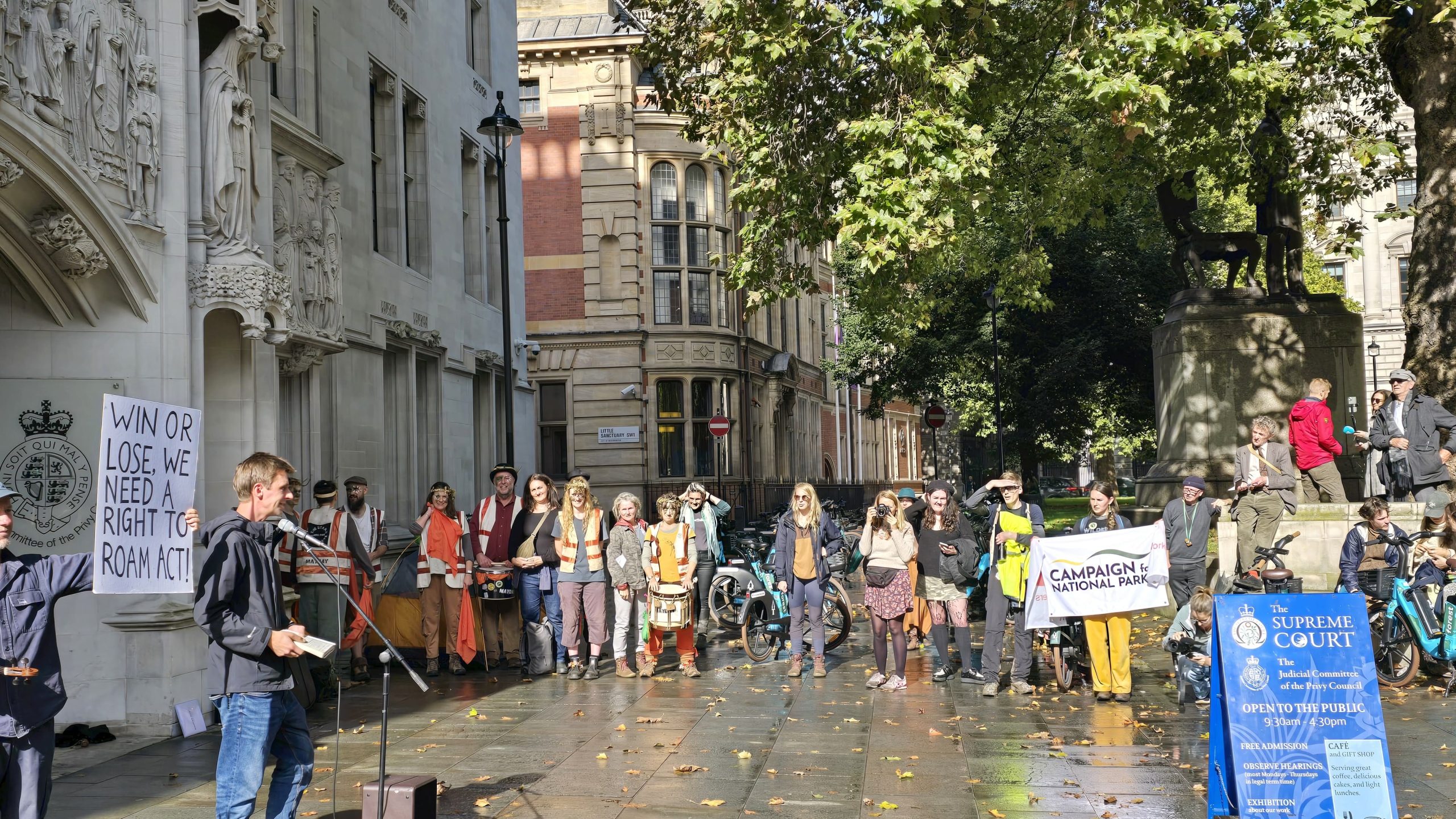 October Wild Camping Protest London