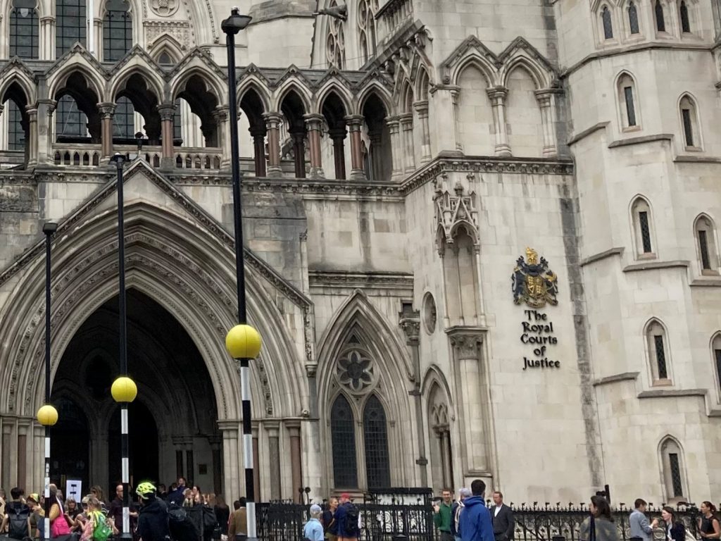 Royal Courts of Justice on the Strand in London