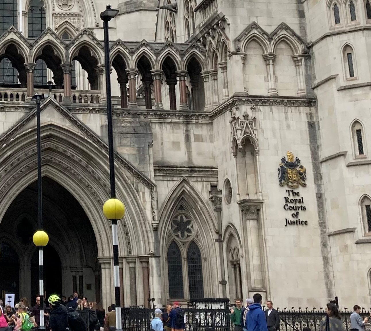 Royal Courts of Justice on the Strand in London